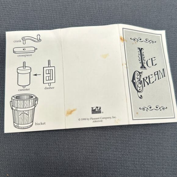 VTG Pleasant Company 1998 Ice King Miniature Ice Cream Maker American Girl Doll - Picture 12 of 16